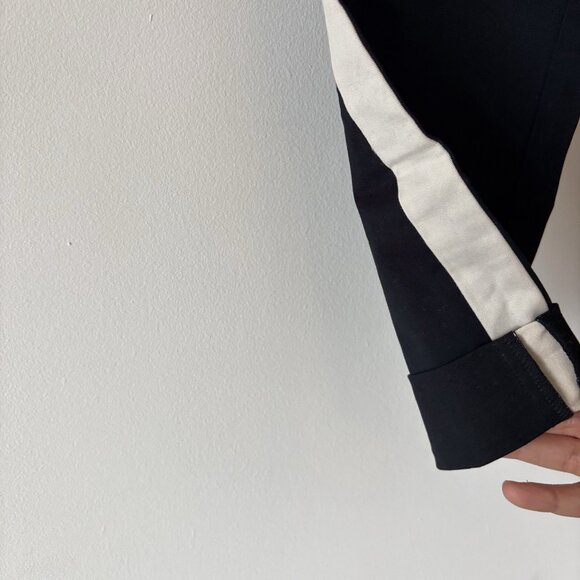 J Crew Pants stretch Size 0 Side Stripe Crop Work Office Capsule Preppy NWT - Picture 9 of 15